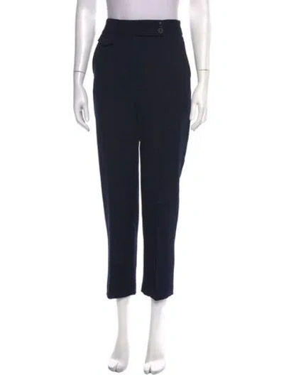 Pre-owned Veronica Beard Straight Leg Pants In Blue/red