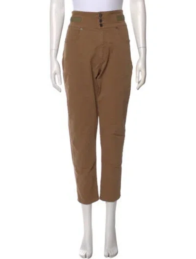 Pre-owned Veronica Beard Straight Leg Pants In Brown