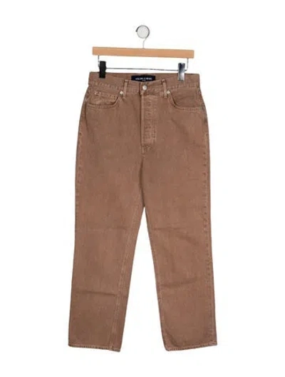 Pre-owned Veronica Beard Straight Leg Pants In Brown