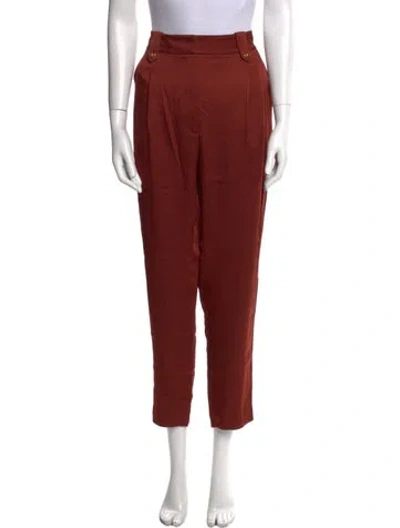 Pre-owned Veronica Beard Straight Leg Pants In Brown