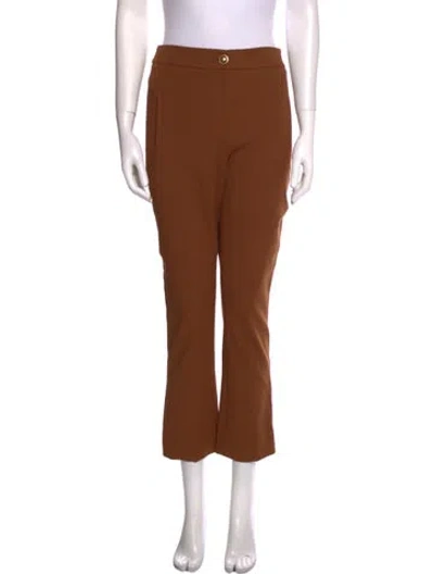 Pre-owned Veronica Beard Straight Leg Pants In Brown