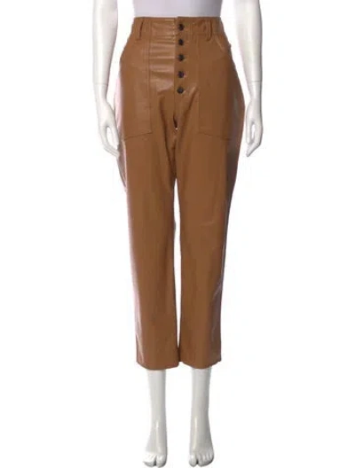 Pre-owned Veronica Beard Straight Leg Pants In Brown