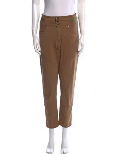 Pre-owned Veronica Beard Straight Leg Pants In Brown
