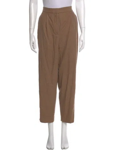 Pre-owned Veronica Beard Straight Leg Pants In Brown