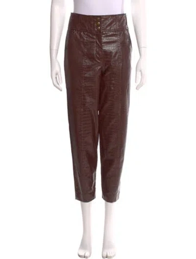 Pre-owned Veronica Beard Straight Leg Pants In Brown
