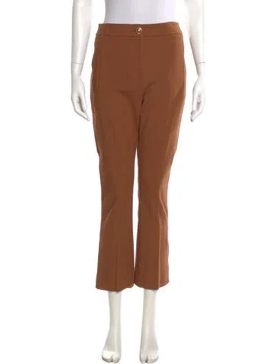 Pre-owned Veronica Beard Straight Leg Pants In Brown