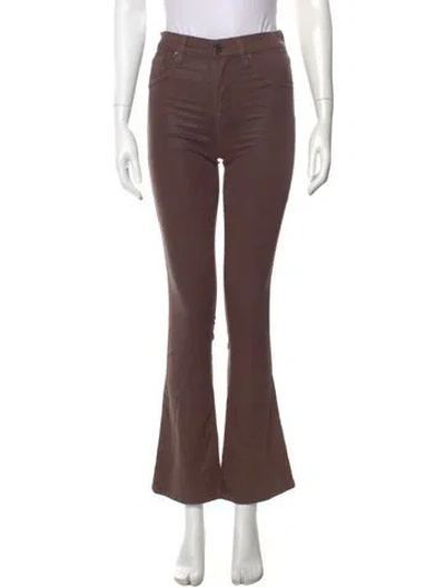 Pre-owned Veronica Beard Straight Leg Pants In Brown