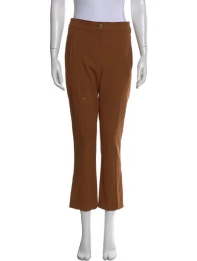 Pre-owned Veronica Beard Straight Leg Pants In Brown