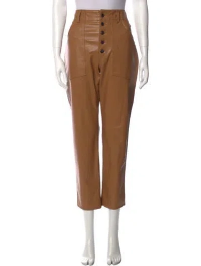 Pre-owned Veronica Beard Straight Leg Pants In Brown