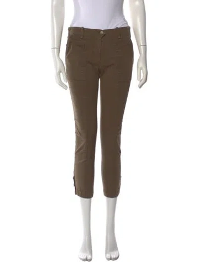 Pre-owned Veronica Beard Straight Leg Pants In Brown