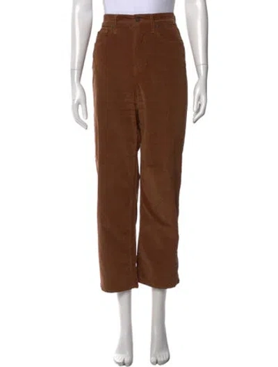 Pre-owned Veronica Beard Straight Leg Pants In Brown