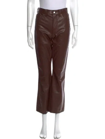 Pre-owned Veronica Beard Straight Leg Pants In Brown