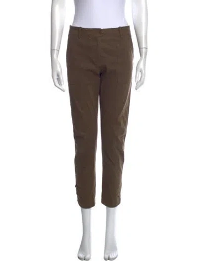 Pre-owned Veronica Beard Straight Leg Pants In Brown