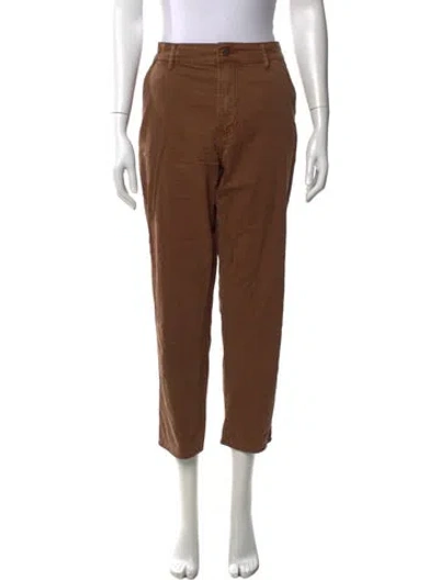 Pre-owned Veronica Beard Straight Leg Pants In Brown