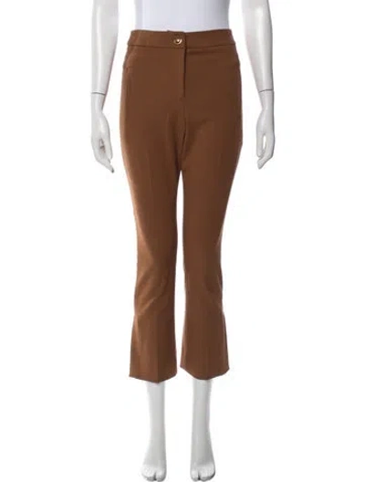 Pre-owned Veronica Beard Straight Leg Pants In Brown