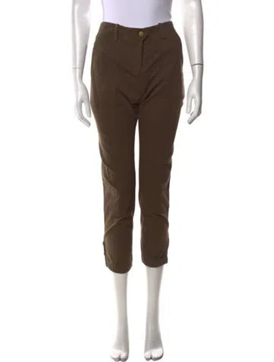 Pre-owned Veronica Beard Straight Leg Pants In Brown