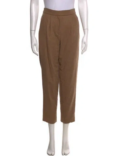 Pre-owned Veronica Beard Straight Leg Pants In Brown