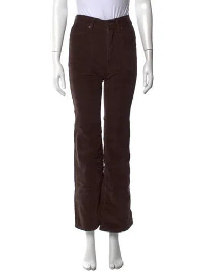 Pre-owned Veronica Beard Straight Leg Pants In Brown