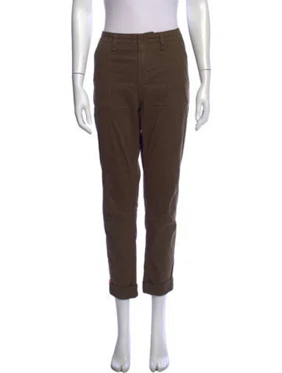 Pre-owned Veronica Beard Straight Leg Pants In Brown