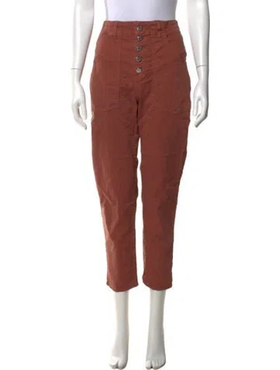 Pre-owned Veronica Beard Straight Leg Pants In Brown