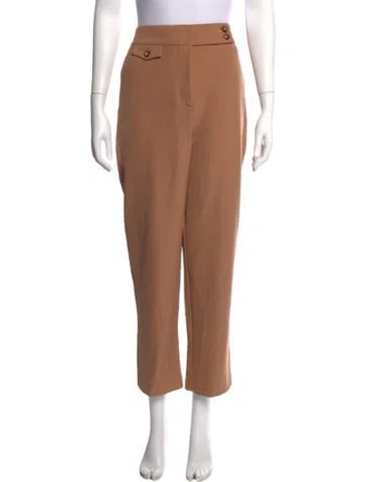 Pre-owned Veronica Beard Straight Leg Pants In Brown/neutrals
