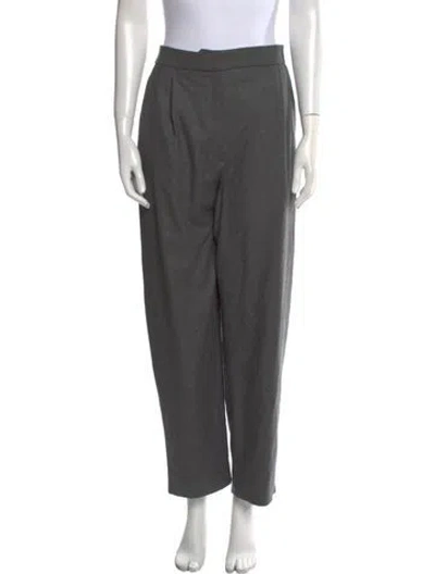 Pre-owned Veronica Beard Straight Leg Pants In Gray