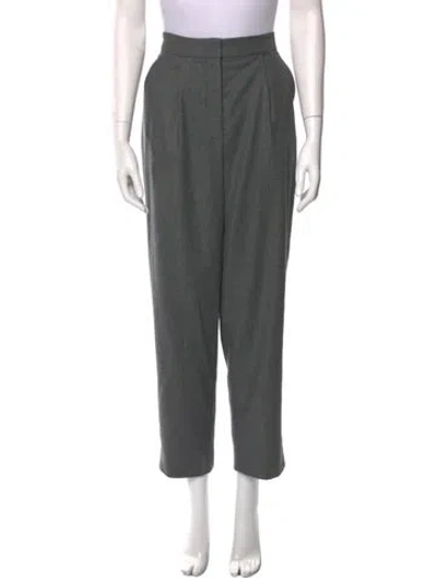 Pre-owned Veronica Beard Straight Leg Pants In Gray