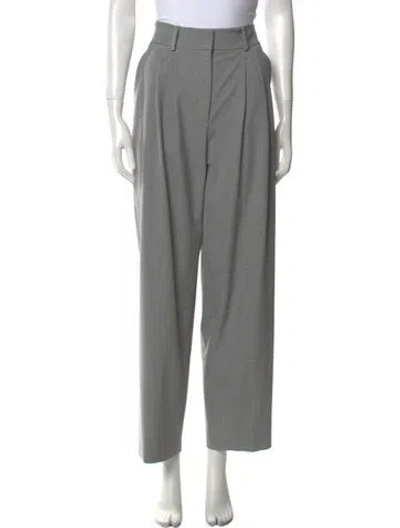 Pre-owned Veronica Beard Straight Leg Pants In Gray