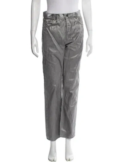 Pre-owned Veronica Beard Straight Leg Pants In Gray