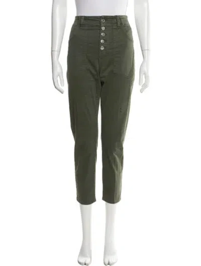 Pre-owned Veronica Beard Straight Leg Pants In Green