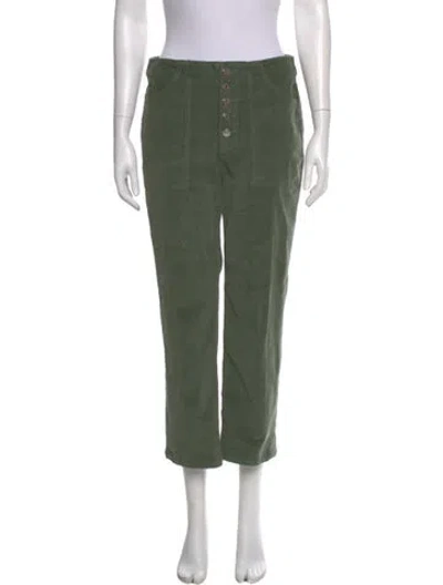 Pre-owned Veronica Beard Straight Leg Pants In Green
