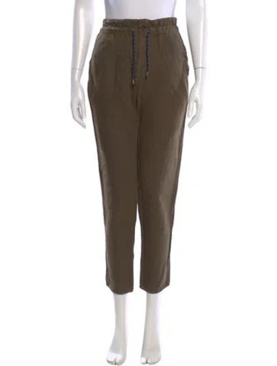 Pre-owned Veronica Beard Straight Leg Pants In Green