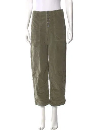 Pre-owned Veronica Beard Straight Leg Pants In Green