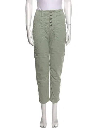 Pre-owned Veronica Beard Straight Leg Pants In Green