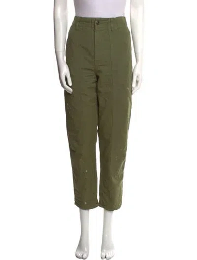 Pre-owned Veronica Beard Straight Leg Pants In Green