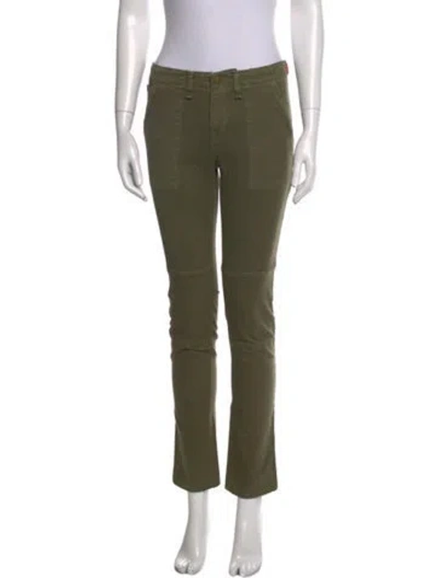 Pre-owned Veronica Beard Straight Leg Pants In Green