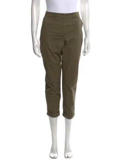 Pre-owned Veronica Beard Straight Leg Pants In Green