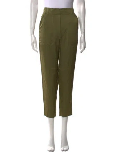 Pre-owned Veronica Beard Straight Leg Pants In Green