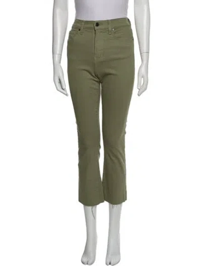 Pre-owned Veronica Beard Straight Leg Pants In Green