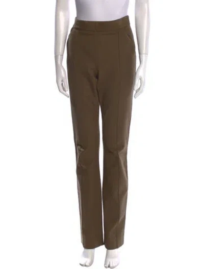 Pre-owned Veronica Beard Straight Leg Pants In Green