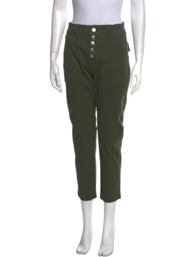Pre-owned Veronica Beard Straight Leg Pants In Green