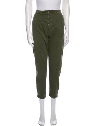 Pre-owned Veronica Beard Straight Leg Pants In Green