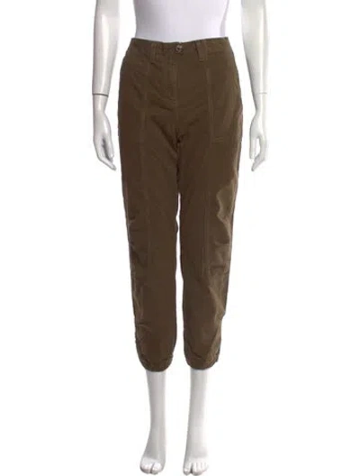 Pre-owned Veronica Beard Straight Leg Pants In Green