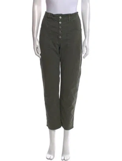 Pre-owned Veronica Beard Straight Leg Pants In Green