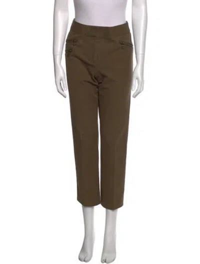 Pre-owned Veronica Beard Straight Leg Pants In Green