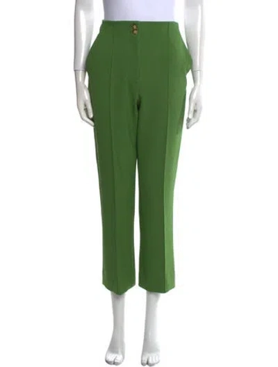 Pre-owned Veronica Beard Straight Leg Pants In Green