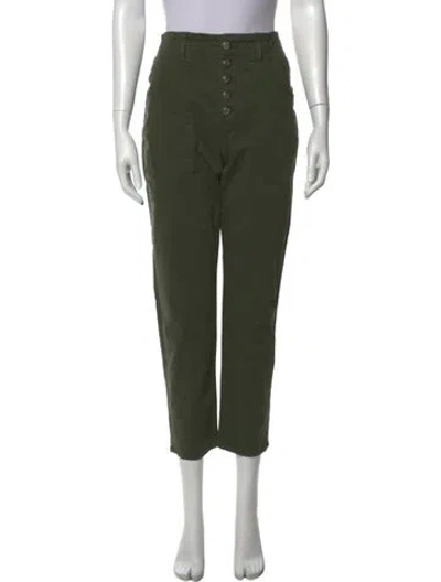 Pre-owned Veronica Beard Straight Leg Pants In Green