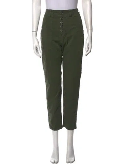 Pre-owned Veronica Beard Straight Leg Pants In Green