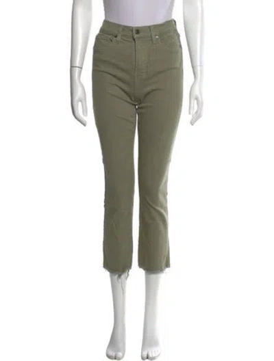 Pre-owned Veronica Beard Straight Leg Pants In Green