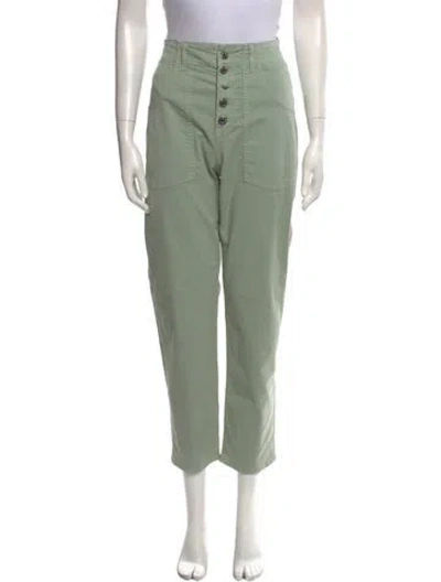 Pre-owned Veronica Beard Straight Leg Pants In Green